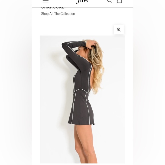 Bailey long sleeve dress - charcoal xxs
Yllwthelabel - Picture 3 of 7
